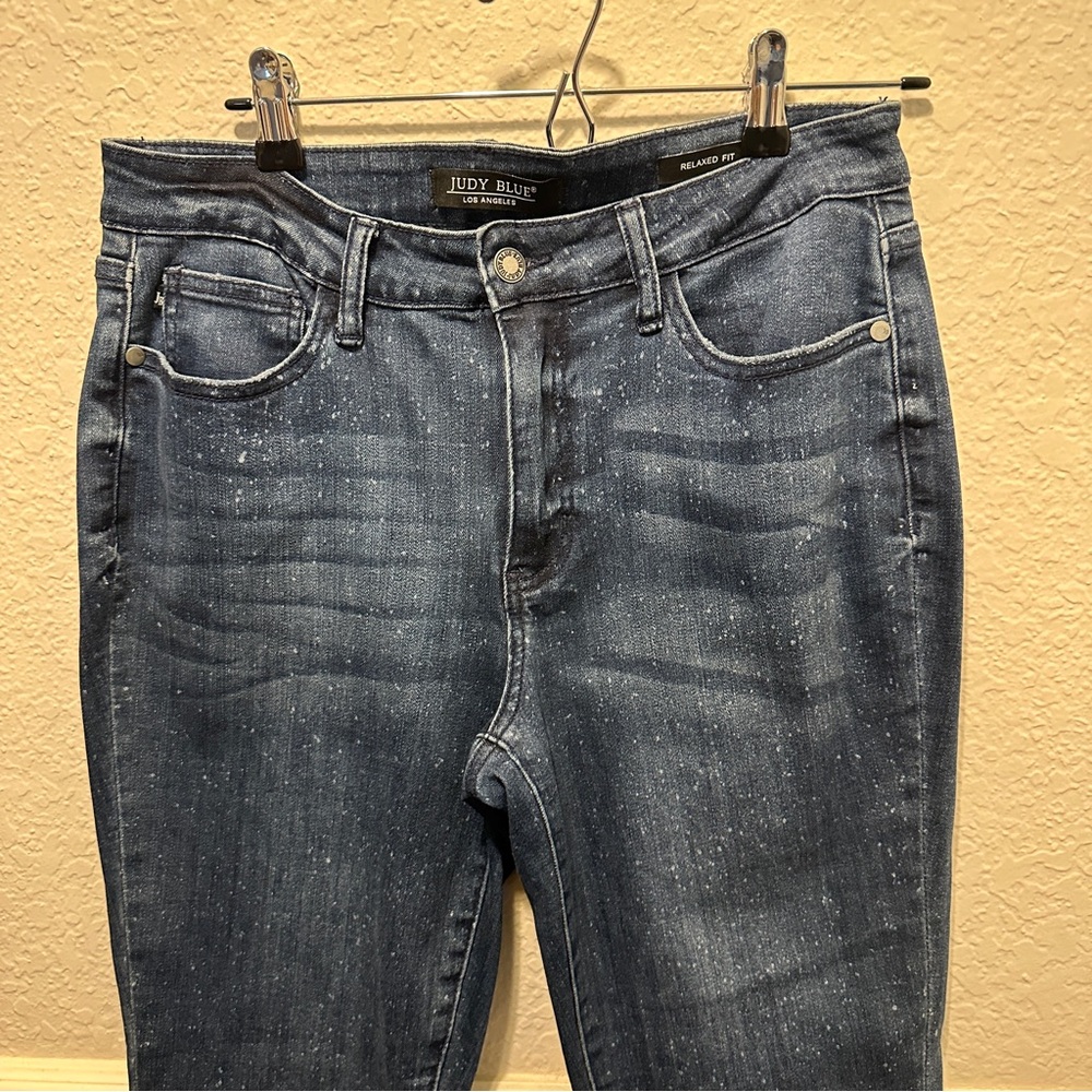 Judy Blue Speckle Wash Skinny Jeans Relaxed Fit Women’s Size 11/30 - Picture 10 of 11